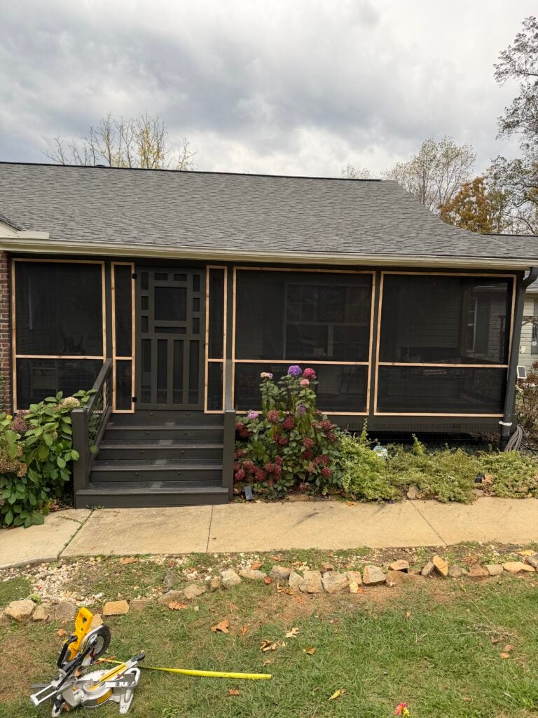 Screened Porch Cat Proofing in Weaverville