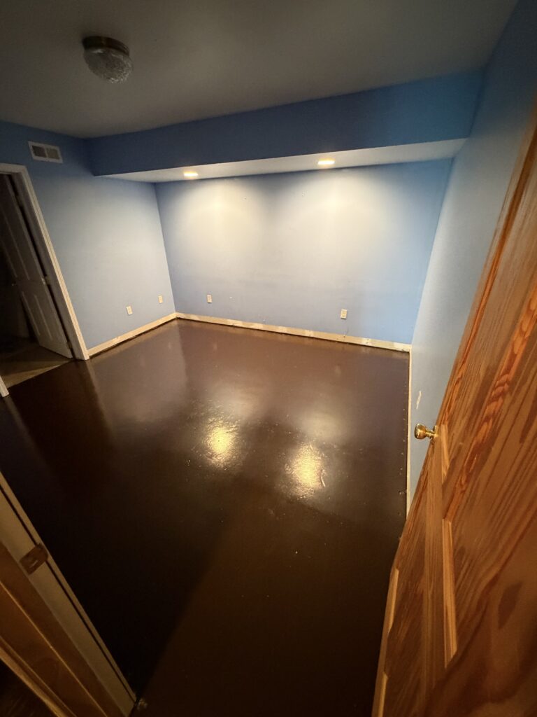 Basement Epoxy Flooring Installation in Weaverville — epoxy flooring