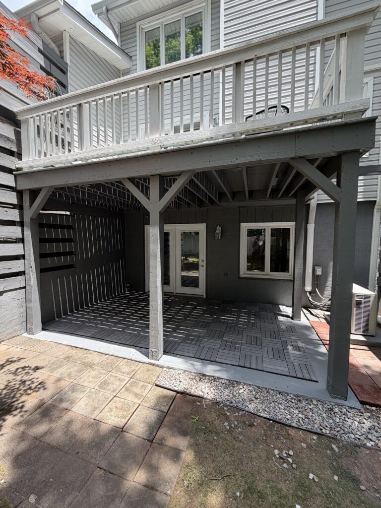 Deck Transformation and Composite Tile Installation in Asheville — deck transformation
