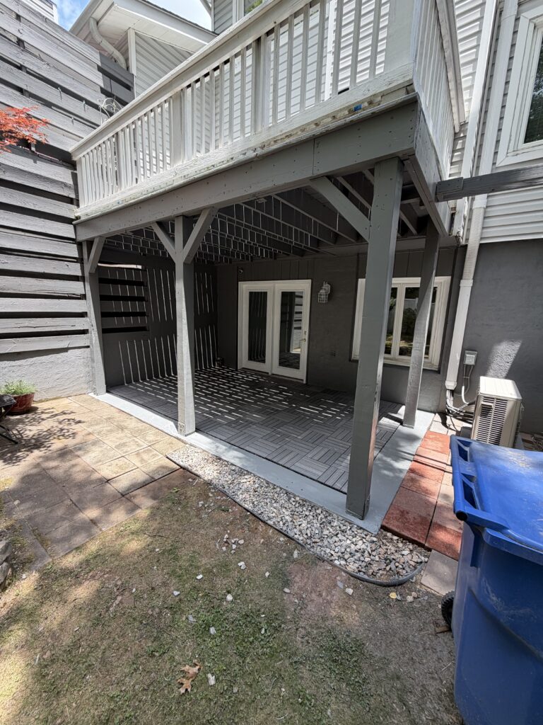 Deck Transformation and Composite Tile Installation in Asheville — deck transformation and composite tile installation