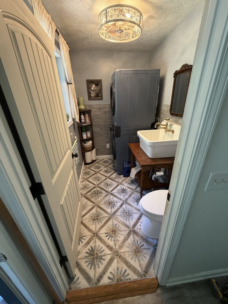 Bathroom Remodel and Laundry Installation in Asheville — bathroom remodel with laundry installation