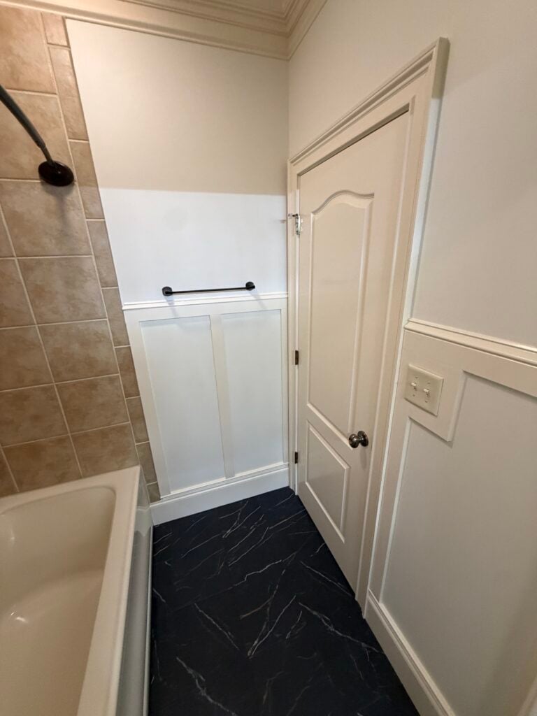 Bathroom Remodel with Custom Wainscoting in Asheville — bathroom remodel