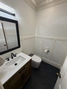 Bathroom Remodel with Custom Wainscoting in Asheville — custom wainscoting