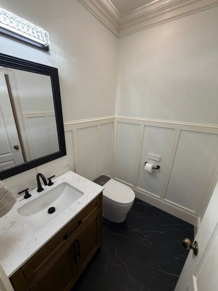 Bathroom Remodel with Custom Wainscoting in Asheville — custom wainscoting