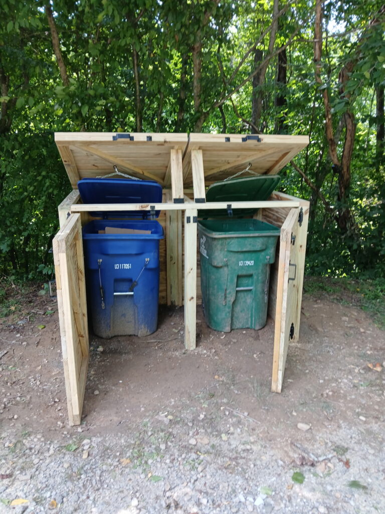 Bear Proof Trashcan Enclosure Construction in Weaverville — carpentry services