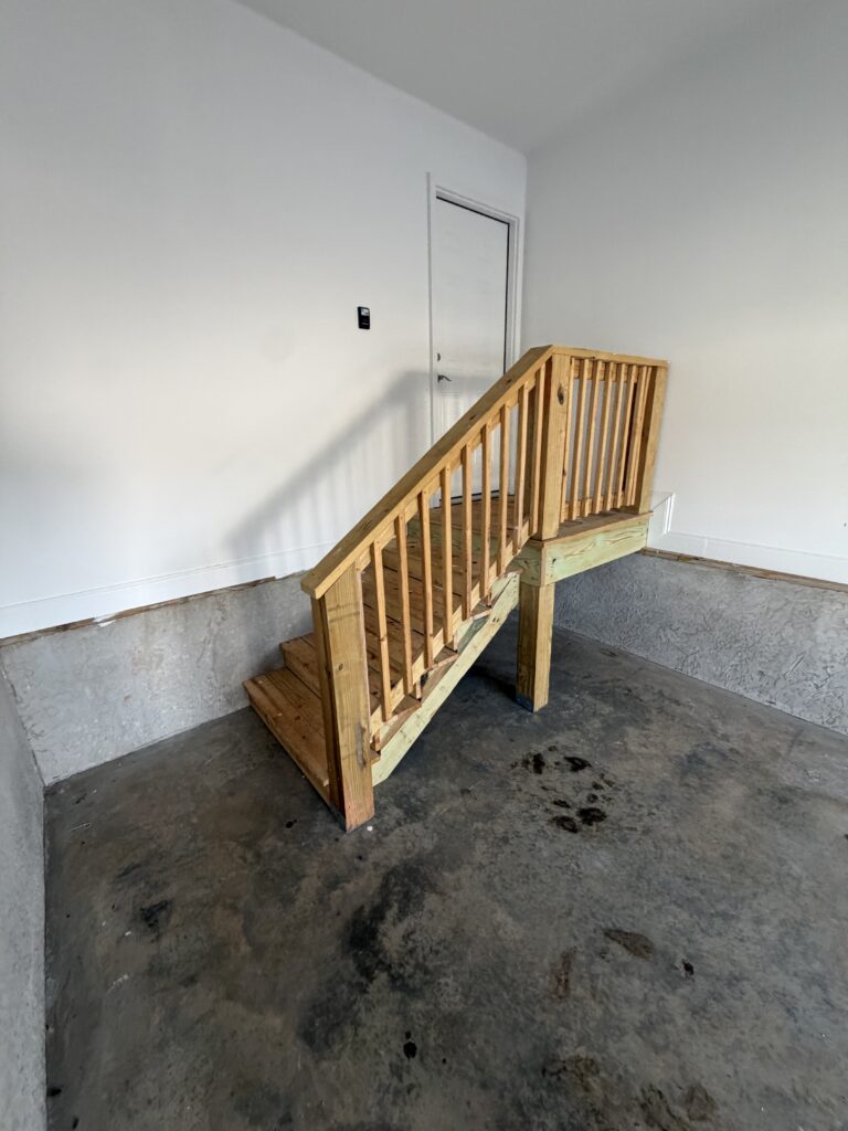 Garage Conversion to Playroom in Weaverville — ceiling fan installation